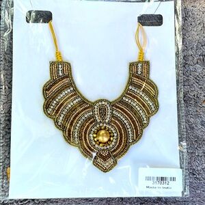 India Handmade Beaded Bib Necklace